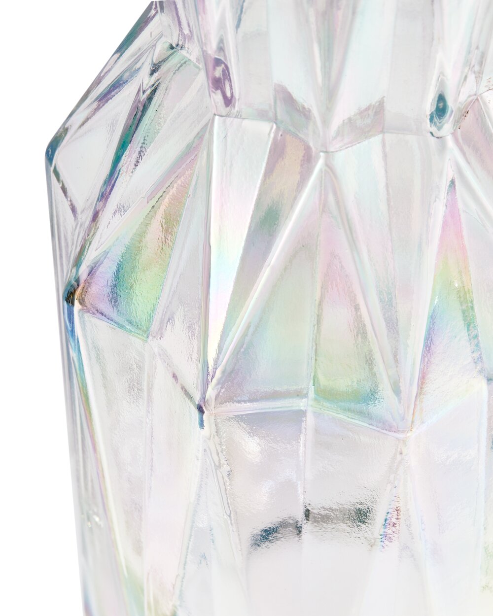 Glass Folds vase, L - multi